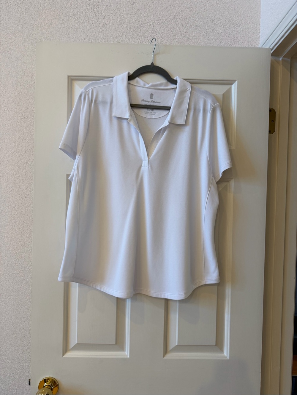 Tommy Bahama White Relaxed Polo Top